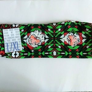 LuLaRoe Kids Christmas Leggings Santa